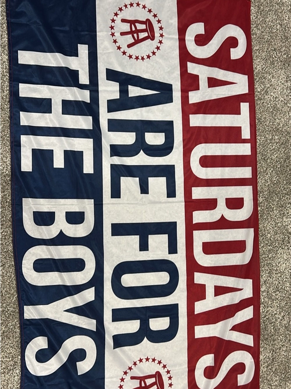 Barstool Sports "Saturdays Are For The Boys" Red, White & Blue Tapestry